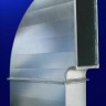 трёхвалковый сегментный электромеханический листогиб  RAS VENTIrounder - труба воздуховода с изогнутыми элементами