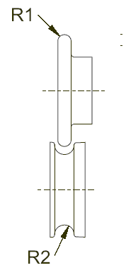 ролики для желобчатого зига V зиговочные ролики  используются для формовки вогнутого или выпуклового желобка на концах труб